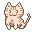 ドット絵の猫のイラスト