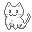 ドット絵の猫のイラスト