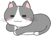 さくら猫（オス）のかわいいイラスト