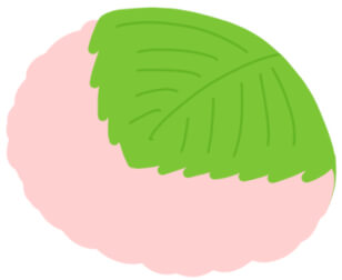 さくら餅のかわいいイラスト