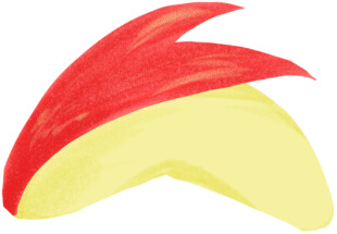 りんごうさぎのかわいいイラスト